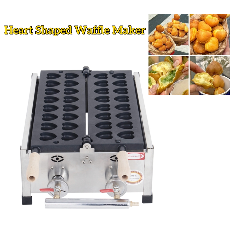 Commercial Mini Heart Shaped W - Mini Waffle Maker Machine recension och pris