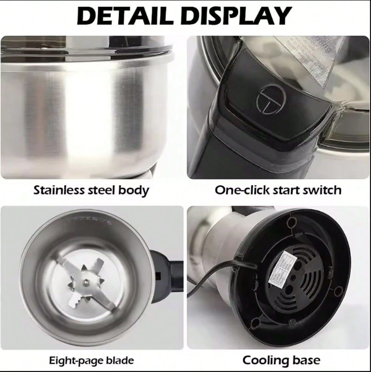 Coffee Grinder, 300W Powerful  - Coffee Bean Grinder Electric recension och pris