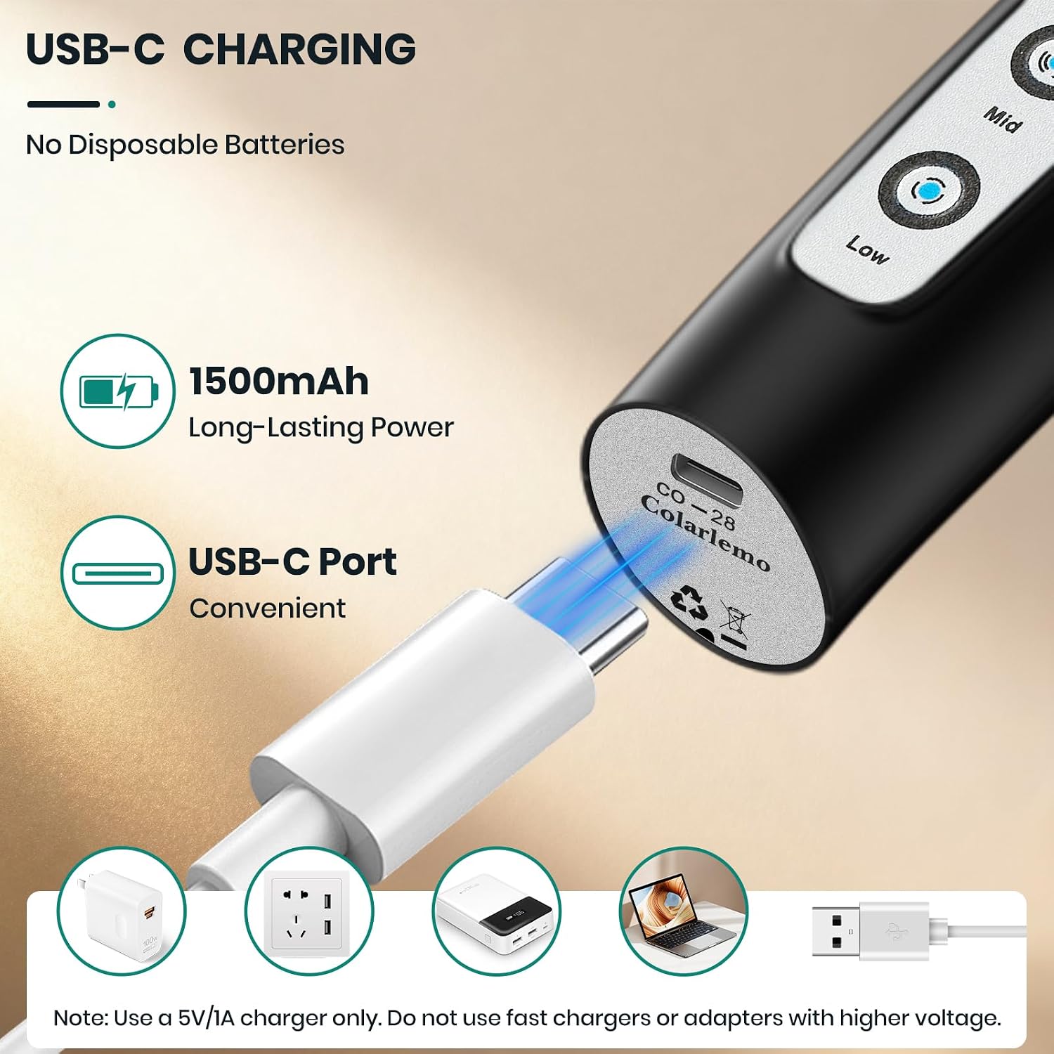 Rechargeable Milk Frother Hand - Electric Milk Frother Handheld recension och pris