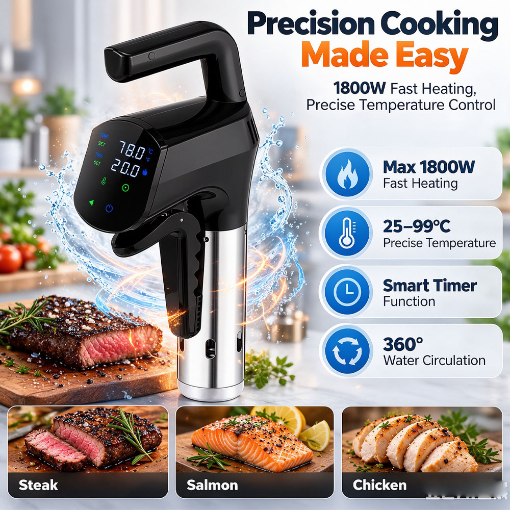 WiFi Sous Vide Cooker 1800W Im - Digital Sous Vide Precision Cooker recension och pris