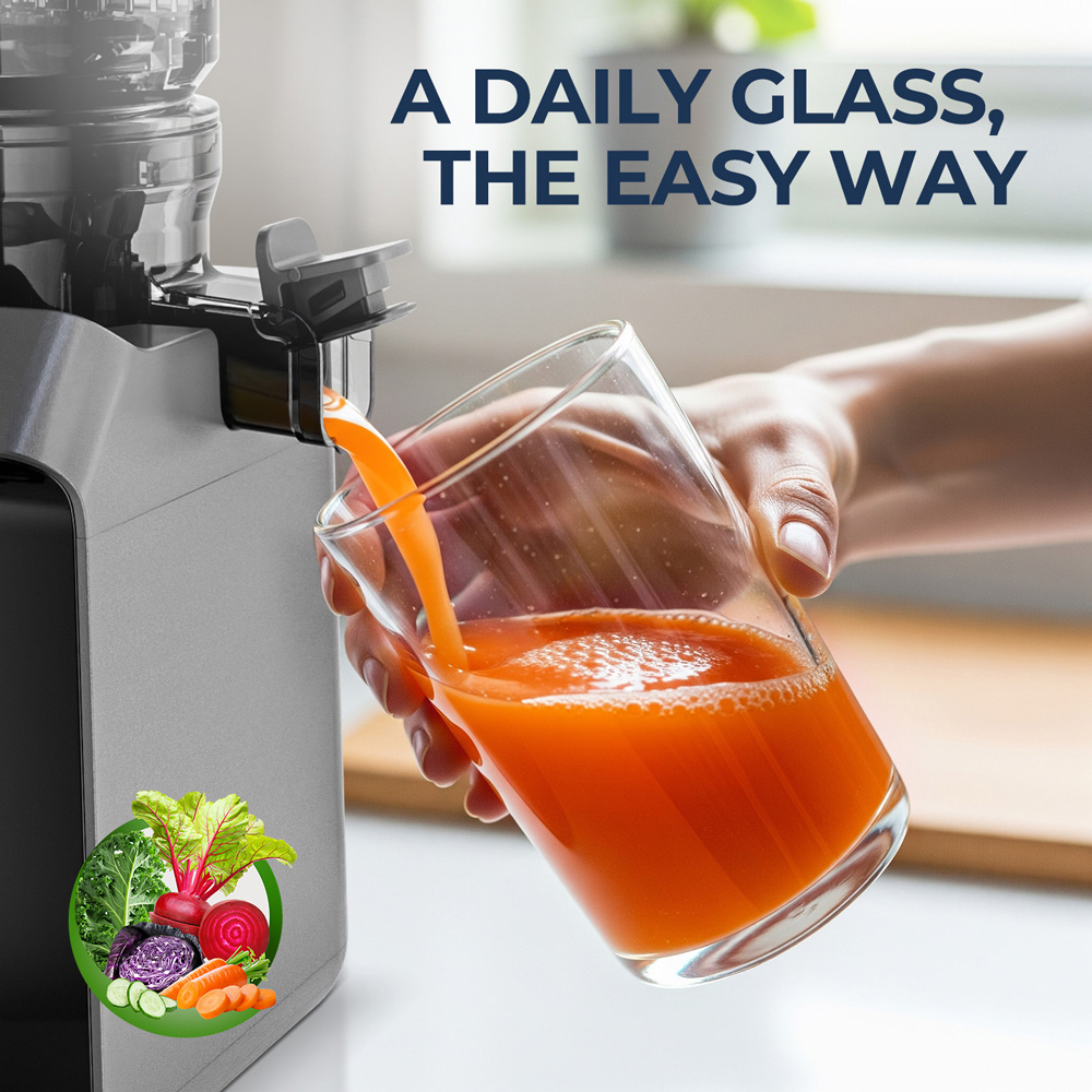 ROUNY Cold Press Extractor wit - Electric Slow Juicer Cold Press recension och pris